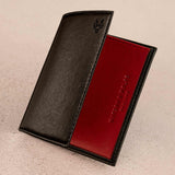 Immaculate Vegan - Watson & Wolfe Card Wallet with Notes Pocket in Black & Red Dual Colour