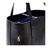 Immaculate Vegan - Watson & Wolfe Maddox Vegan Leather Tote Bag | Black & Cobalt Blue
