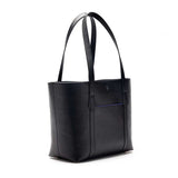 Immaculate Vegan - Watson & Wolfe Maddox Vegan Leather Tote Bag | Black & Cobalt Blue