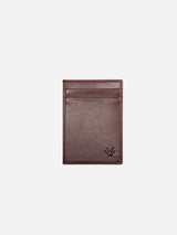 Immaculate Vegan - Watson & Wolfe Slim Vegan Leather RFID Protective Card Holder | Chestnut Brown