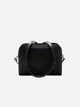Immaculate Vegan - Watson & Wolfe The Wilton Vegan Leather Crossbody Bag | Black & Cobalt Blue