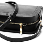 Immaculate Vegan - Watson & Wolfe The Wilton Vegan Leather Crossbody Bag | Black & Cobalt Blue