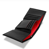 Immaculate Vegan - Watson & Wolfe Trifold Vegan Leather RFID Protective Wallet for Key Belt Chain | Black