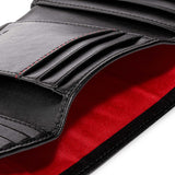 Immaculate Vegan - Watson & Wolfe Trifold Vegan Leather RFID Protective Wallet for Key Belt Chain | Black