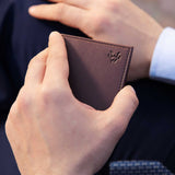 Immaculate Vegan - Watson & Wolfe Vegan Leather RFID Protective Bifold Card Holder | Chestnut Brown