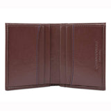 Immaculate Vegan - Watson & Wolfe Vegan Leather RFID Protective Card Wallet with Notes Pocket | Chestnut