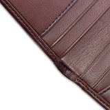 Immaculate Vegan - Watson & Wolfe Vegan Leather RFID Protective Card Wallet with Notes Pocket | Chestnut