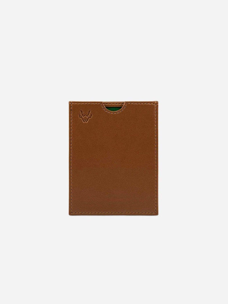Watson & Wolfe Vegan Leather RFID Protective Nano Card Case | Toffee