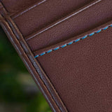 Immaculate Vegan - Watson & Wolfe Vegan Leather RFID Protective Trifold Wallet | Chestnut Brown