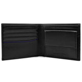 Immaculate Vegan - Watson & Wolfe Vegan Leather RFID Protective Wallet with Coin Pocket | Black & Cobalt Blue