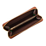 Immaculate Vegan - Watson & Wolfe Wilton Zipped Vegan Leather Purse | Rust & Emerald