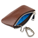 Immaculate Vegan - Watson & Wolfe Zipped Vegan Leather RFID Protective Card, Coin & Key Case | Oakbark