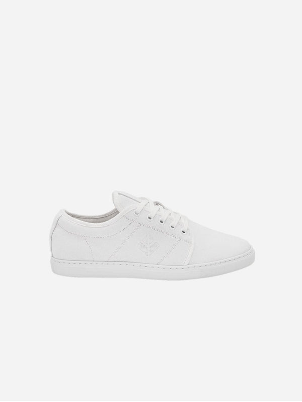 COG Gaia Unisex Recycled Canvas Vegan Sneakers | White