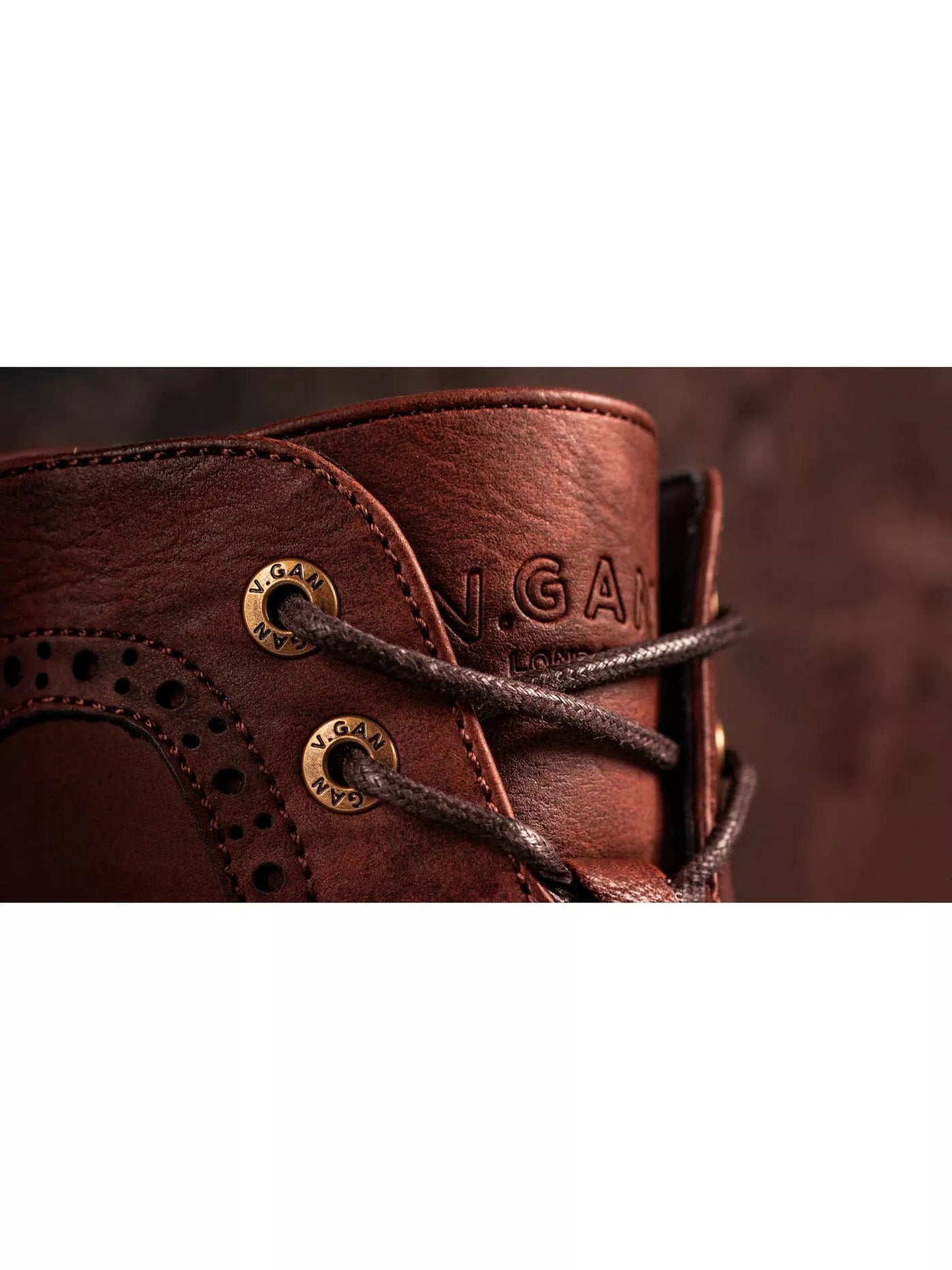 V.GAN - Wheat 2 Men's Vegan Leather Brogue Boots | Tan