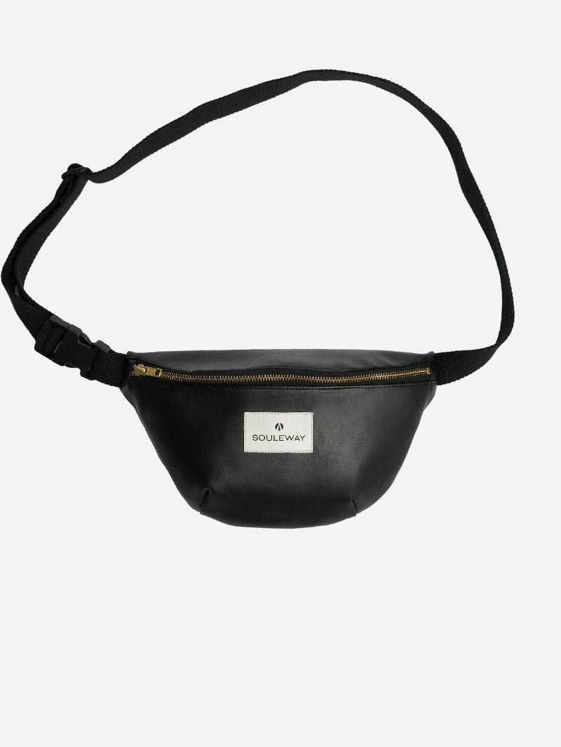 Souleway Oleatex Vegan Olive Leather Bum Bag | Black