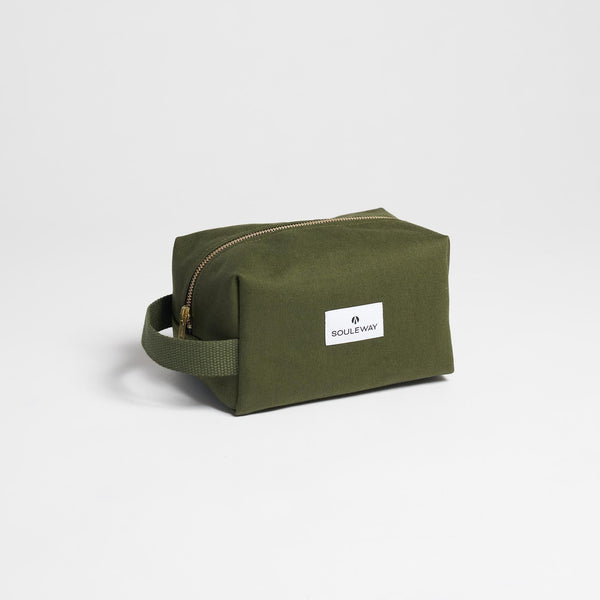 Souleway Natural Cotton Canvas Classic Washbag S | Multiple Colours