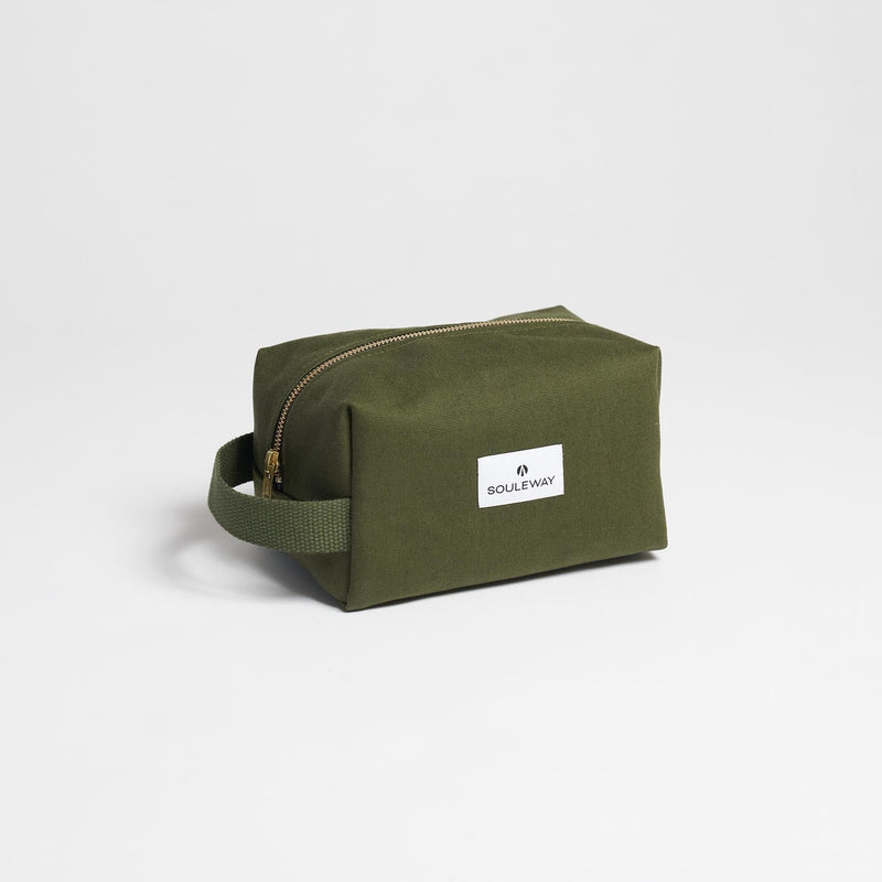 Souleway Natural Cotton Canvas Classic Washbag S | Multiple Colours