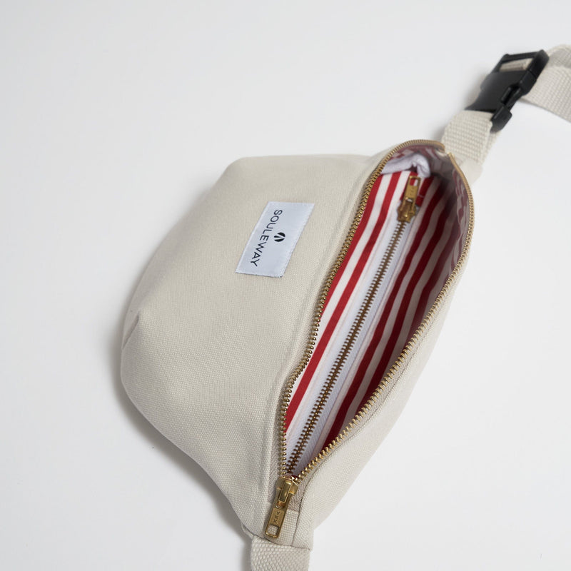 Souleway Natural Cotton Canvas Bum Bag | Multiple Colours
