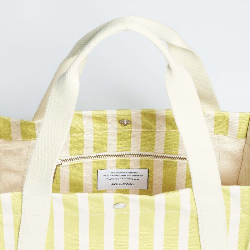 Souleway Beach Tote S (Sand/Lime Green) Sand/Lime Green