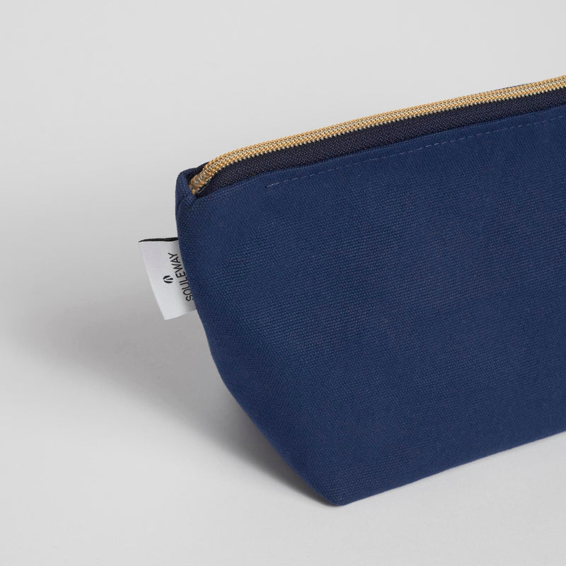 Souleway Natural Cotton Canvas Cosmetic Bag | Multiple Colours
