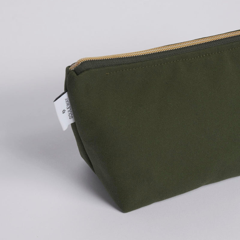 Souleway Natural Cotton Canvas Cosmetic Bag | Multiple Colours