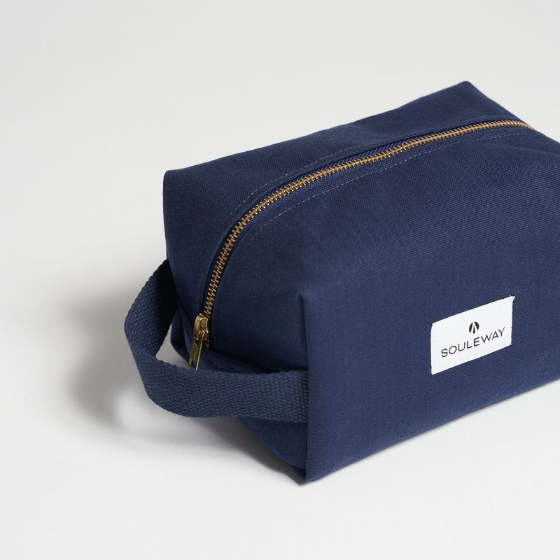 Souleway Natural Cotton Canvas Classic Washbag S | Multiple Colours