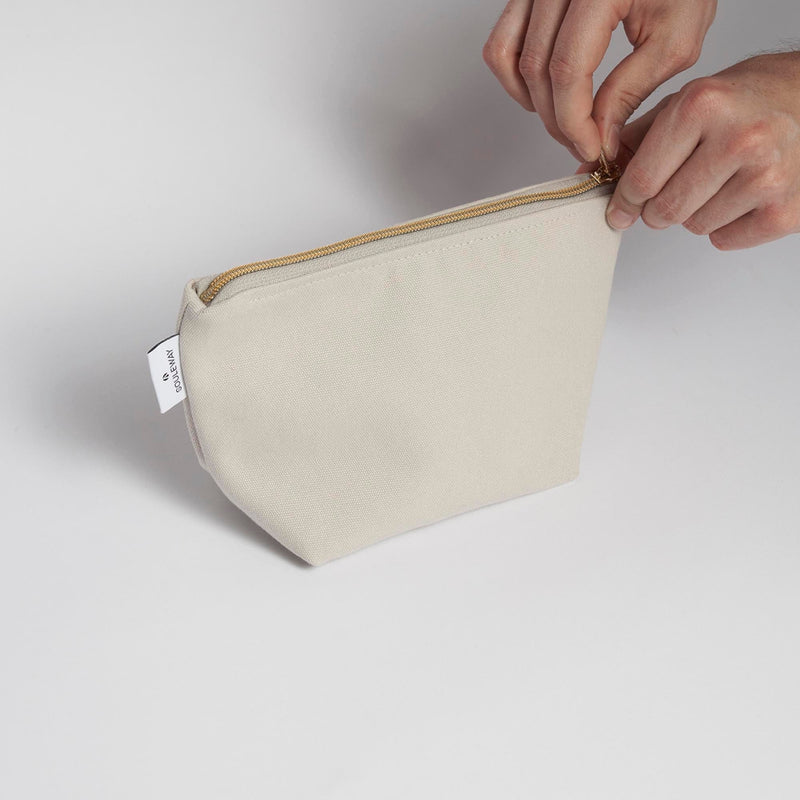 Souleway Natural Cotton Canvas Cosmetic Bag | Multiple Colours