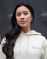 Immaculate Vegan - hewn. Womens Organic Cotton Relaxed-fit Hoodie in Natural Cotton