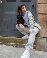 Immaculate Vegan - hewn. Womens Organic Cotton Relaxed-fit Joggers in Rock Grey Marl