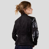 Immaculate Vegan - Eloquere Rockstar Vegan Suede Biker Jacket | Black