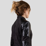Immaculate Vegan - Eloquere Rockstar Vegan Suede Biker Jacket | Black