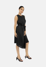 Immaculate Vegan - 1 People Funchal Asymmetric Wrap Dress Black