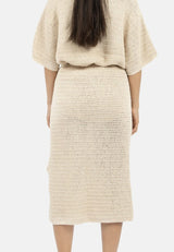 Immaculate Vegan - 1 People Sedona Crochet Skirt-Natural