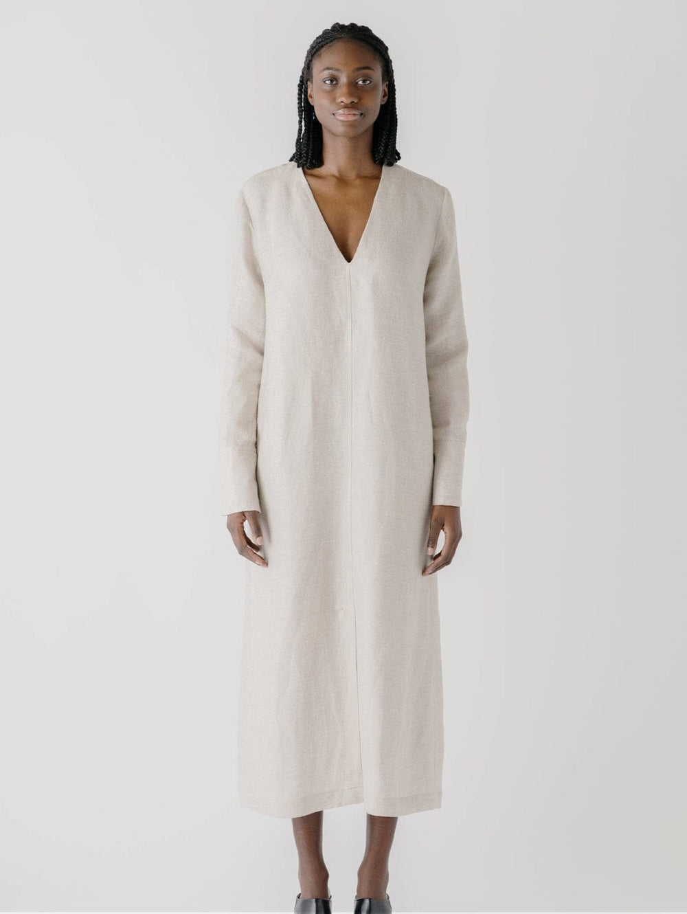 Casablanca Hemp & Linen Dress | Stone Immaculate Vegan Casablanca Hemp & Linen Dress | Stone Immaculate Vegan