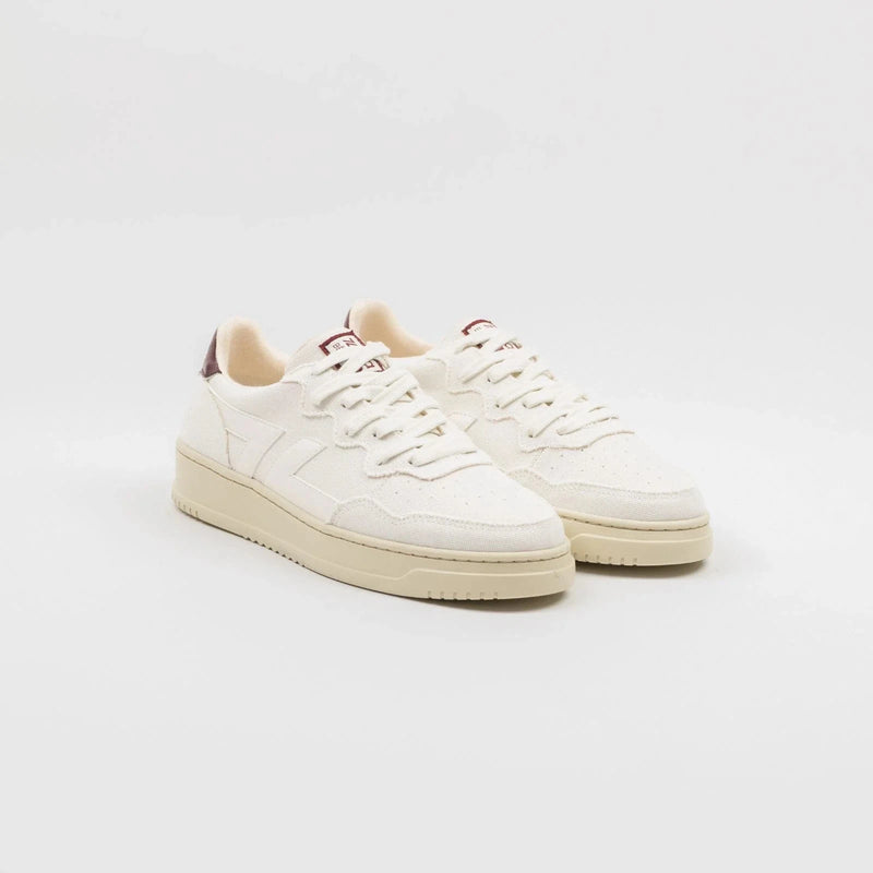 Zeta Shoes Beta B4 Women's Vegan PET Canvas Sneakers | White