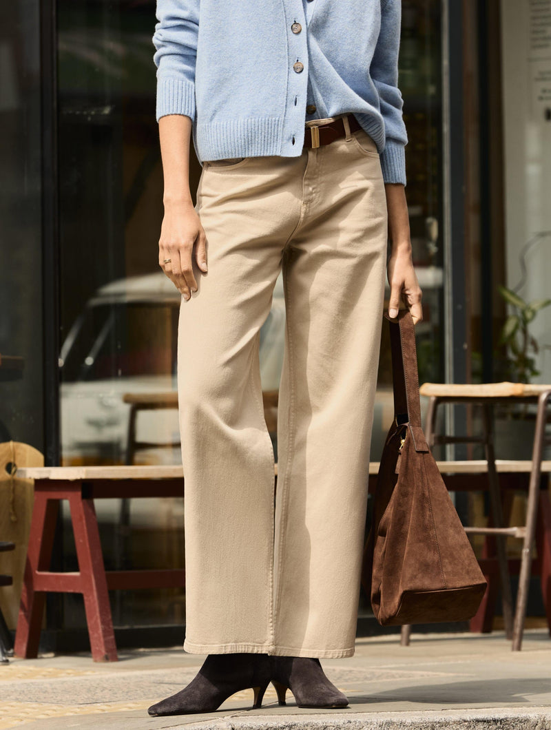 Baukjen Organic Stretch Cotton Wide Leg Slouch Jeans