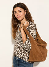 Immaculate Vegan - Cela LENZING™ ECOVERO™ Printed Blouse | Taupe Leopard