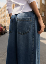Immaculate Vegan - Baukjen Petite Leonor Tie Front Wide Leg Jeans