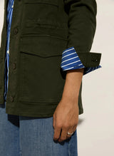 Immaculate Vegan - Baukjen Drake Organic Cotton Utility Jacket | Deep Khaki