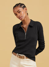 Immaculate Vegan - Baukjen Organic Cotton Zip Collar Top