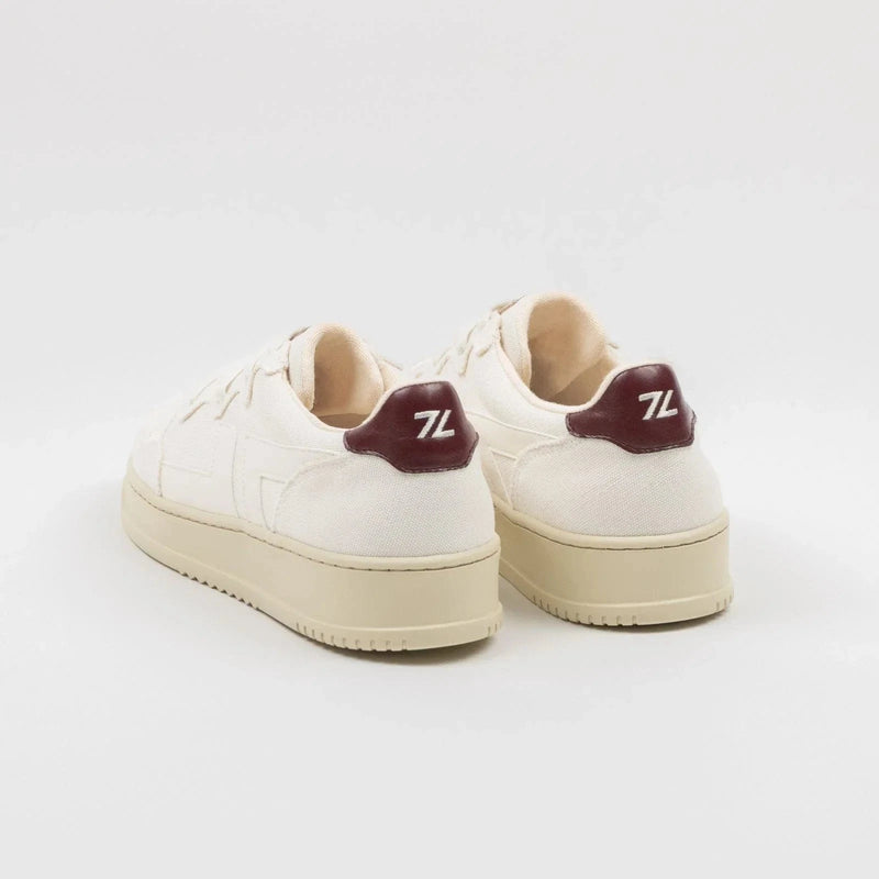 Zeta Shoes Beta B4 Women's Vegan PET Canvas Sneakers | White