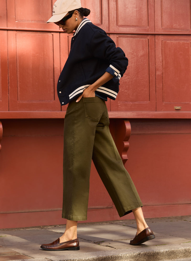 Baukjen Jena Organic Cotton Stretch Wide Crop Jeans
