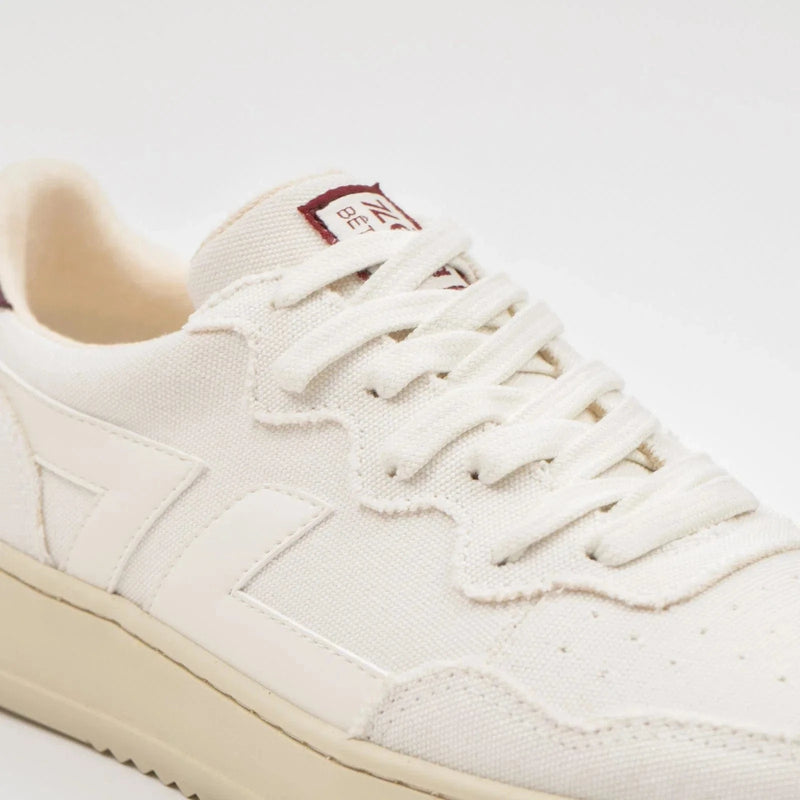 Zeta Shoes Beta B4 Women's Vegan PET Canvas Sneakers | White