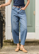 Immaculate Vegan - Baukjen Nixi Organic Cotton Stretch Denim Barrel Jeans | Vintage Wash
