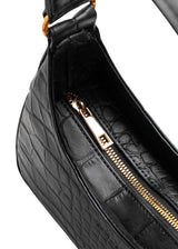 Immaculate Vegan - Estimon AUDREY BAG corn leather black croco