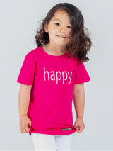 Immaculate Vegan - Vegan Babies & Kid's Happy T-Shirt | Multiple Colours