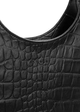 Immaculate Vegan - Estimon AUDREY BAG corn leather black croco