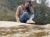 Immaculate Vegan - 8000kicks Explorer V2 Women's Vegan Hemp Sneakers | Beige & Green