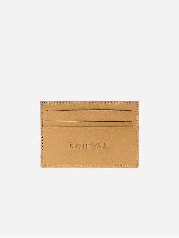 Bohema Bohema Corn Leather Vegan Card Holder | Multiple Colours Beige