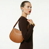 Immaculate Vegan - Thalie Adele Desserto® Cactus Leather Vegan Shoulder Bag | Brown